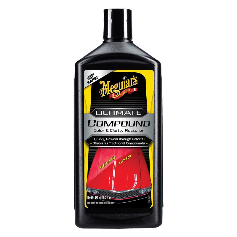 MEGUIAR'S Meguiar's G17216 Ultimate Compound, 15.2 oz, Liquid, Sweet Hydrocarbon AUTOMOTIVE MEGUIAR'S