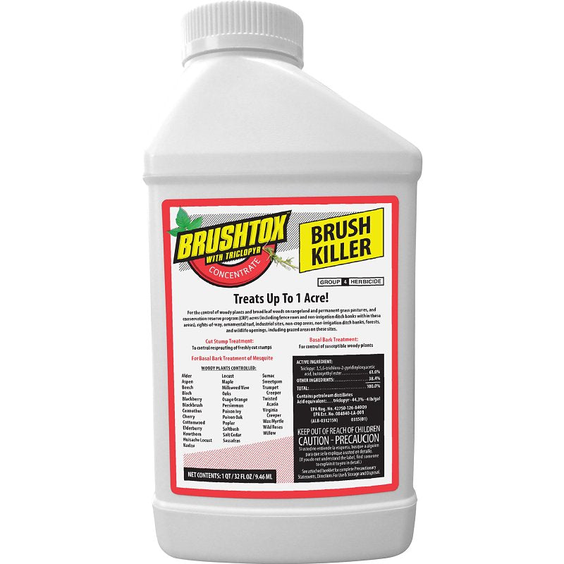 RAGAN AND MASSEY Brushtox 75260 Brush Killer, Liquid, Spray Application, 32 oz LAWN & GARDEN RAGAN AND MASSEY