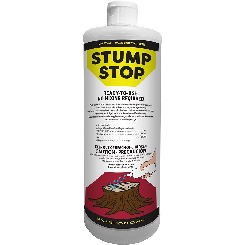 RAGAN AND MASSEY Stump Stop 77000 Weed Killer, Liquid, Clear/Light Yellow, 32 oz LAWN & GARDEN RAGAN AND MASSEY
