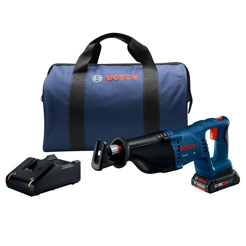 BOSCH Bosch CRS180-B15 Reciprocating Saw, Battery Included, 18 V, 4 Ah, 1-1/8 in L Stroke, 2700 spm TOOLS BOSCH