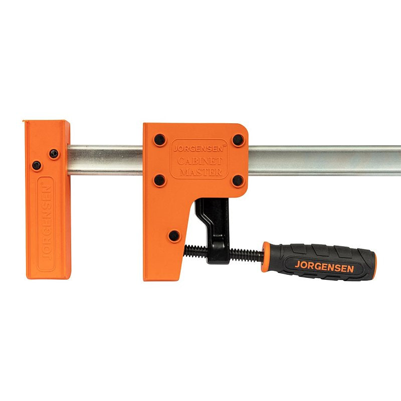 PONY Jorgensen 8072 Jaw Bar Clamp, 1500 lb, 72 in Max Opening Size, 3-7/8 in D Throat, Plastic/Steel Body TOOLS PONY