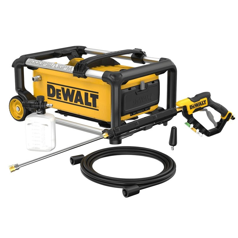 DEWALT DEWALT DWPW3000 Pressure Washer, 15 A, Axial Cam Pump, 3000 psi Operating, 1.1 gpm, Quick-Connect Nozzle, 25 ft L Hose