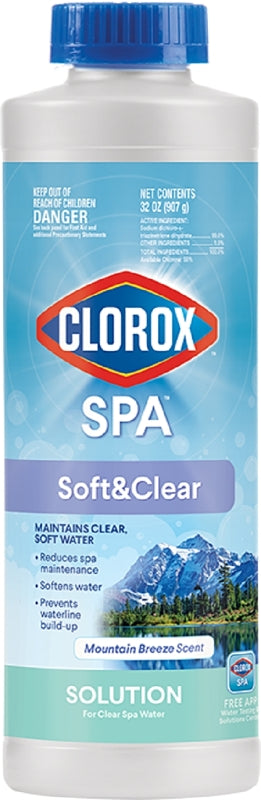 CLOROX Clorox Pool & Spa 58032CSP Soft and Clear Chemical, 32 oz CLEANING & JANITORIAL SUPPLIES CLOROX