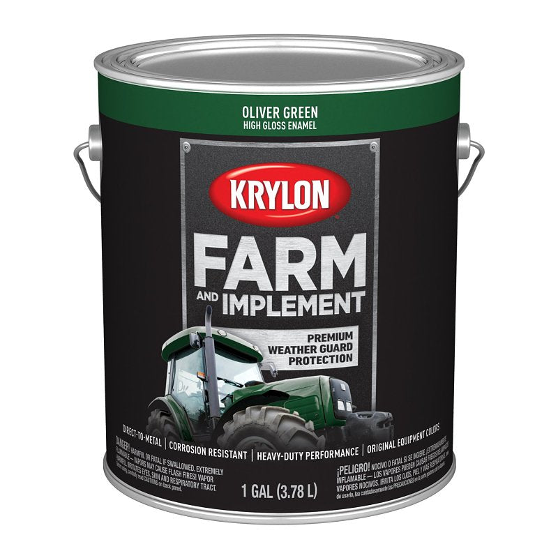 KRYLON PAINT HI GLO OLIVER GREEN 1GA PAINT KRYLON