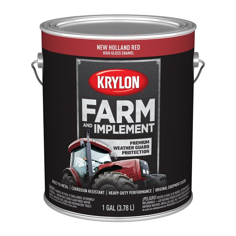 KRYLON PAINT HG NEW HOLLAND RED 1GA PAINT KRYLON
