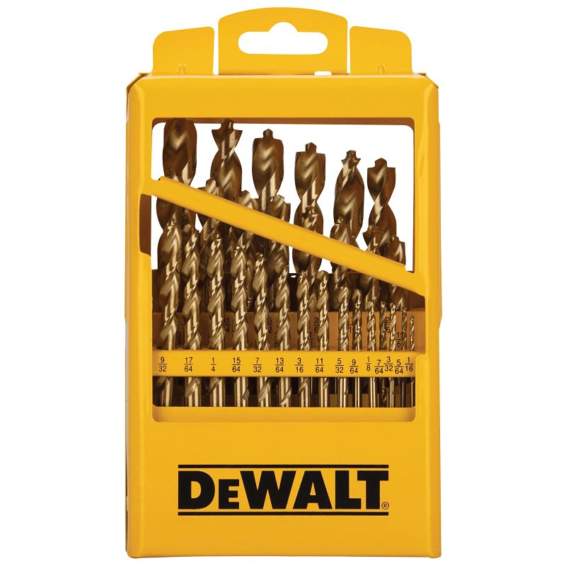 DEWALT DEWALT DW1369 Drill Bit Set, 29-Piece, HSS, Titanium TOOLS DEWALT