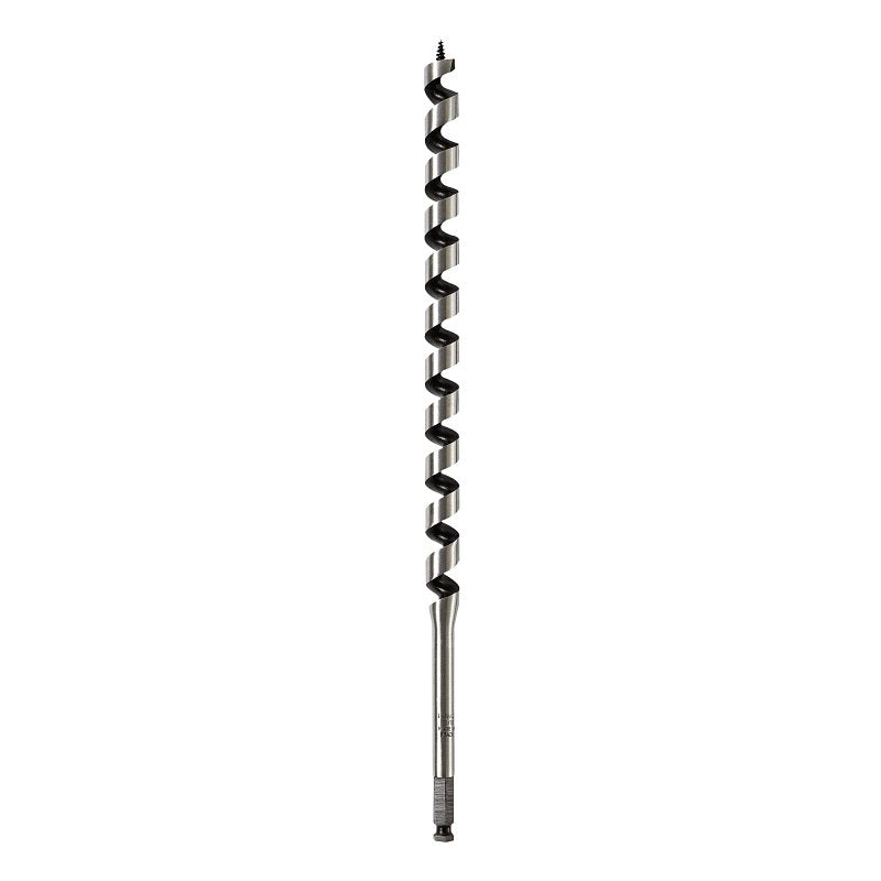 DEWALT DEWALT DW1684 Auger Drill Bit, 13/16 in Dia, 17 in OAL, Hollow Center Flute, 7/16 in Dia Shank, Ball Groove Shank