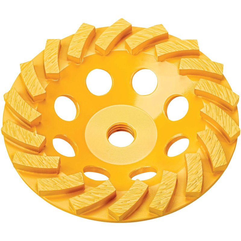 DEWALT DEWALT XP Series DW4773T Cup Grinding Wheel, 7 in Dia, 1 in Thick, 5/8-11 Arbor, Medium, Diamond Abrasive TOOLS DEWALT