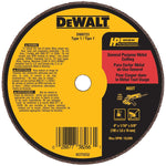 DEWALT DEWALT DW8723 Cut-Off Wheel, 4 in Dia, 1/16 in Thick, 5/8 in Arbor, 60 Grit, Aluminum Oxide Abrasive TOOLS DEWALT
