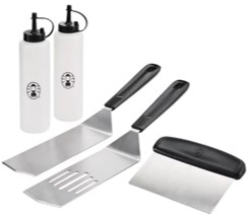 COLEMAN Coleman CTA-8000 BBQ Griddle Tool Kit, Heavy-Duty, Stainless Steel, Silver OUTDOOR LIVING & POWER EQUIPMENT COLEMAN