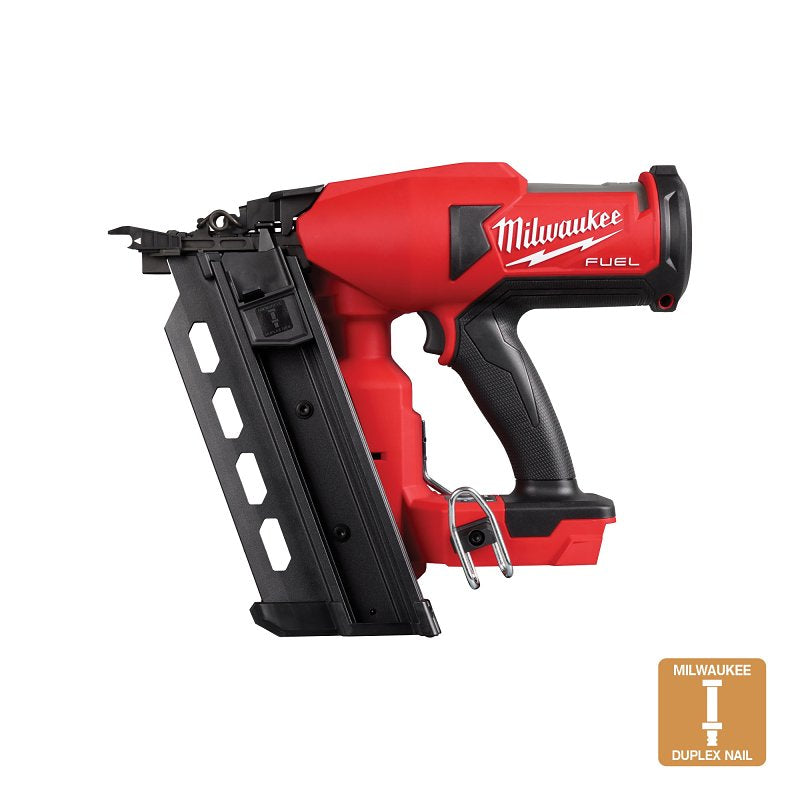 MILWAUKEE Milwaukee M18 2844-20 Duplex Nailer, Tool Only, 18 V, 5 Ah, 800 Magazine, 21 deg Collation, Strip Collation TOOLS MILWAUKEE
