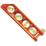 KLEIN Klein Tools Accu-Bend Series 935AB4V Magnetic Level, 4-Vial, Magnetic, Aluminum, High-Visibility Orange ELECTRICAL KLEIN