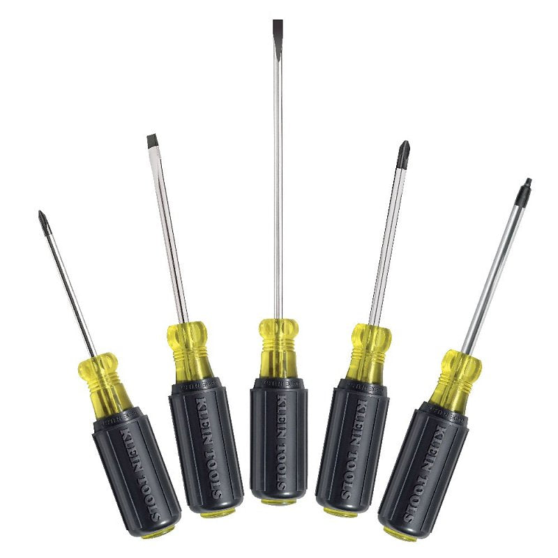 KLEIN Klein Tools 85445 Screwdriver Set, 5-Piece, Steel, Chrome HOUSEWARES KLEIN