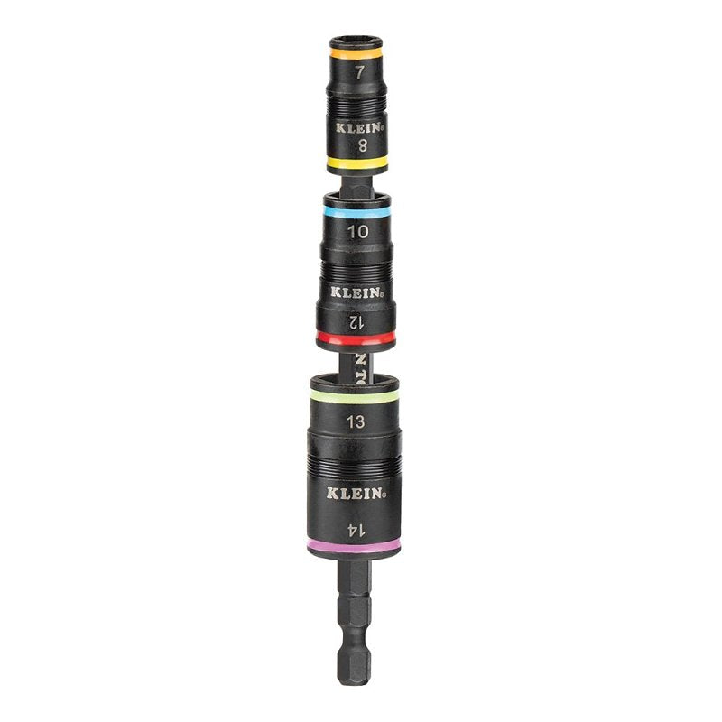 KLEIN Klein Tools 32933M 6-in-1 Flip Socket Set, Steel Alloy, Manganese Phosphate