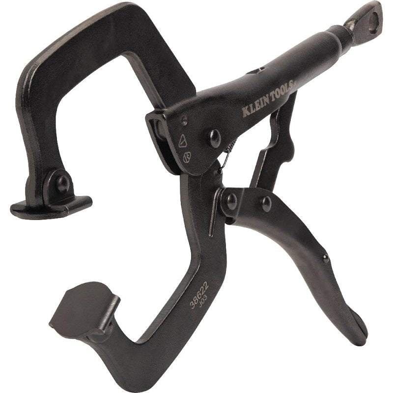 KLEIN Klein Tools 38622 Locking Plier, 11.98 in OAL, 3.9 in Jaw Opening, Black Handle, Molded Grip Handle, 1.06 in W Jaw