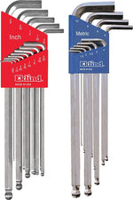 EKLIND Eklind 17322 Ball End Hex Key Set, 22-Piece, Steel, Nickel-Plated