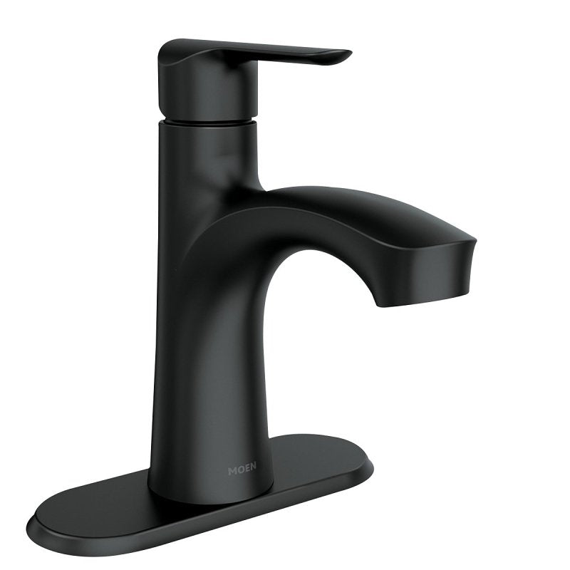 MOEN Moen Findlay Series 84516BL Bathroom Faucet, 1.2 gpm, 1-Faucet Handle, Brass/Metal/Plastic, Matte, 4 in Faucet Centers