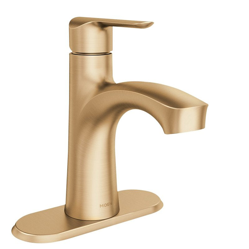 MOEN Moen Findlay Series 84516BZG Bathroom Faucet, 1.2 gpm, 1-Faucet Handle, Brass/Metal/Plastic, Bronze, Lever Handle