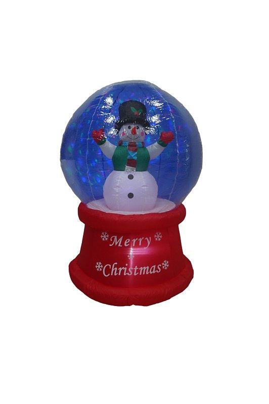 SANTAS FOREST Santas Forest 93016 Inflatable Snow Globe, 5 ft H, Polyester, Multi-Color, Internal Light HOLIDAY & PARTY SUPPLIES SANTAS FOREST