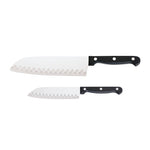 CHICAGO CUTLERY Chicago Cutlery Essentials 1094281 Santoku/Partoku Knife Set, 2-Piece, Stainless Steel HOUSEWARES CHICAGO CUTLERY