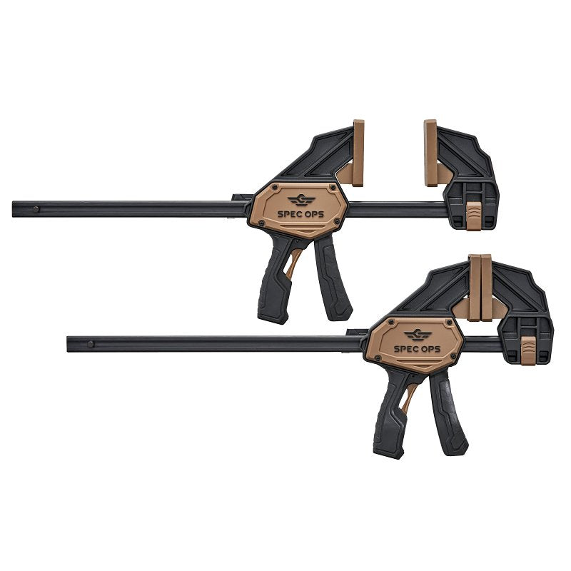 AMAX INC Spec Ops SPEC-TCL13-2PK Large Bar Clamp, 330 lb, 13-1/8 in Max Opening Size, Steel Body TOOLS AMAX INC