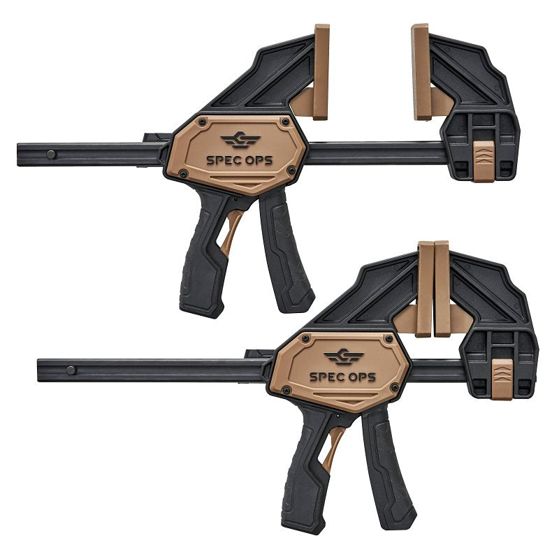 AMAX INC Spec Ops SPEC-TCL7-2PK Large Bar Clamp, 330 lb, 7-1/8 in Max Opening Size, Steel Body
