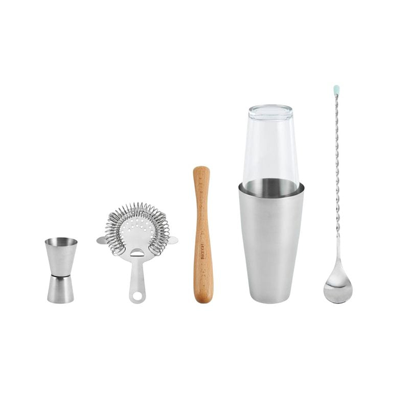 LIFETIME BRANDS Houdini H7-20405T Bar Tool Set, Glass/Stainless Steel/Wood, Assorted APPLIANCES & ELECTRONICS LIFETIME BRANDS