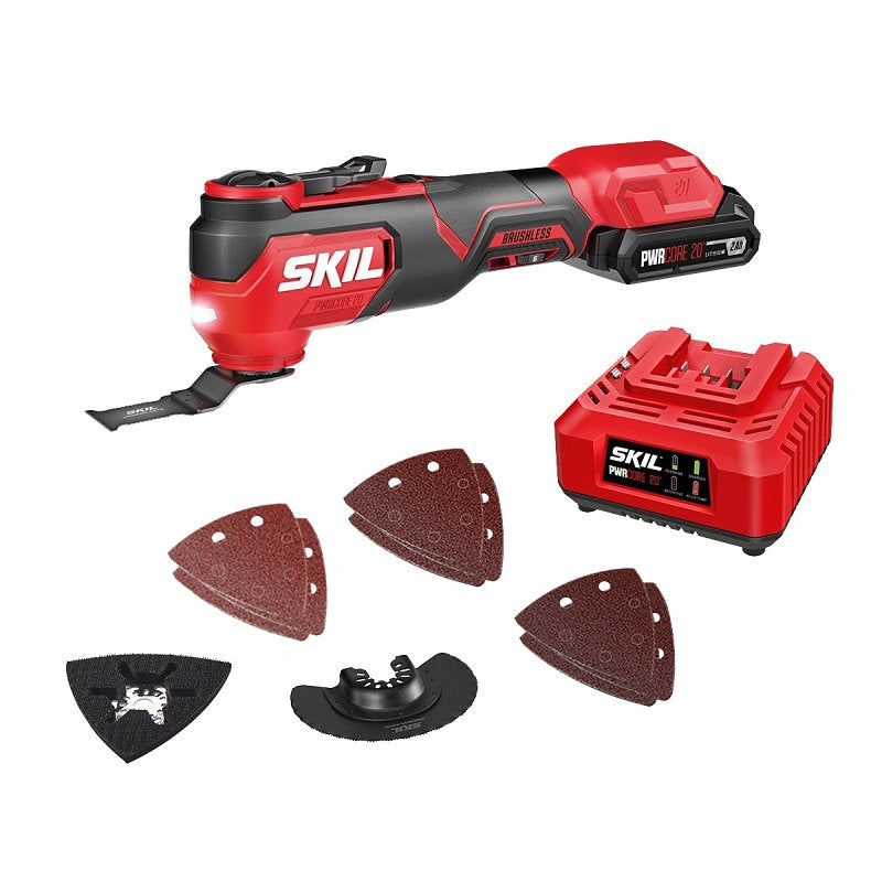 SKIL Skil OS5920B-10 Multi-Tool Kit, Battery Included, 20 V, 2 Ah, 3.6 deg Oscillating TOOLS SKIL