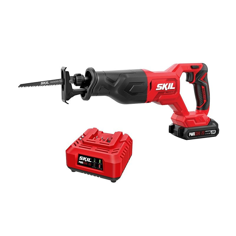 SKIL Skil RS5870B-10 Reciprocating Saw Kit, Battery Included, 20 V, 2 Ah, 1 in L Stroke, 3200 spm TOOLS SKIL