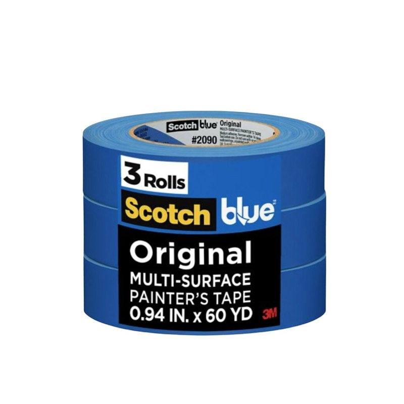 SCOTCH BLUE ScotchBlue 2090-24EC3 Painters Tape, 60 yd L, 0.94 in W, Blue