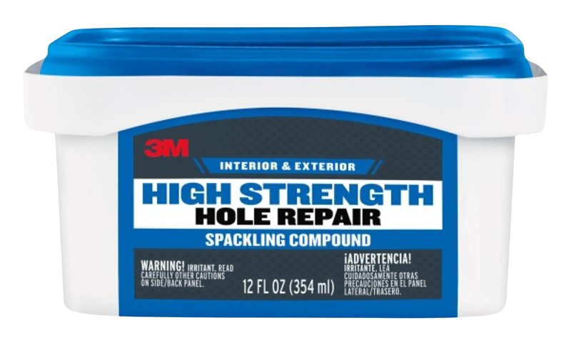 3M 3M High Strength Hole Repair CC-12-DT Color Changing Spackling Compound, White, 12 fl-oz BUILDING MATERIALS 3M