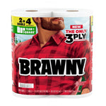 BRAWNY Brawny Tear-A-Square 44573 Paper Towel Roll, 3-Ply