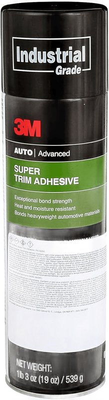 3M 3M 08090 Super Trim Adhesive, Liquid, Mild Solvent, Yellow, 19 oz Aerosol Can PAINT 3M