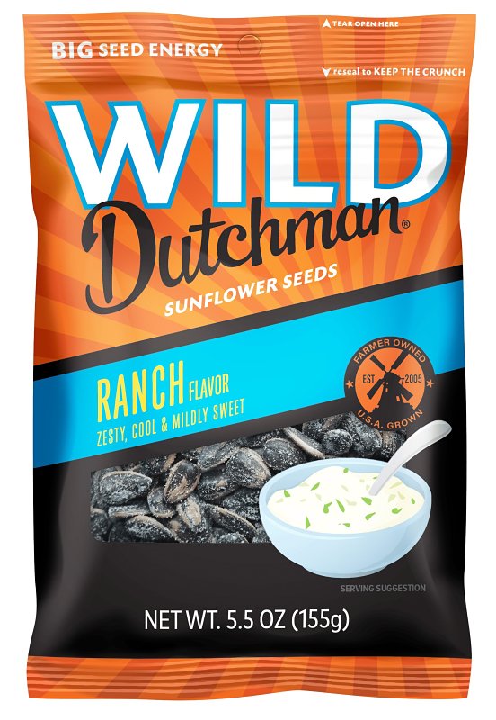 SOUTHERN SUN WILD Dutchman 507 Roasted Sunflower Seed, Ranch, 5.5 oz Bag HOUSEWARES SOUTHERN SUN