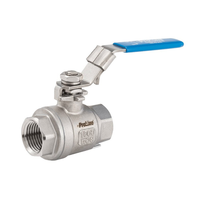 B & K INDUSTRIES ProLine Series 7690SST Series 107-713SS Ball Valve, 1/2 in Connection, FIP, 1000 psi Pressure, Handle Actuator LAWN & GARDEN B & K INDUSTRIES