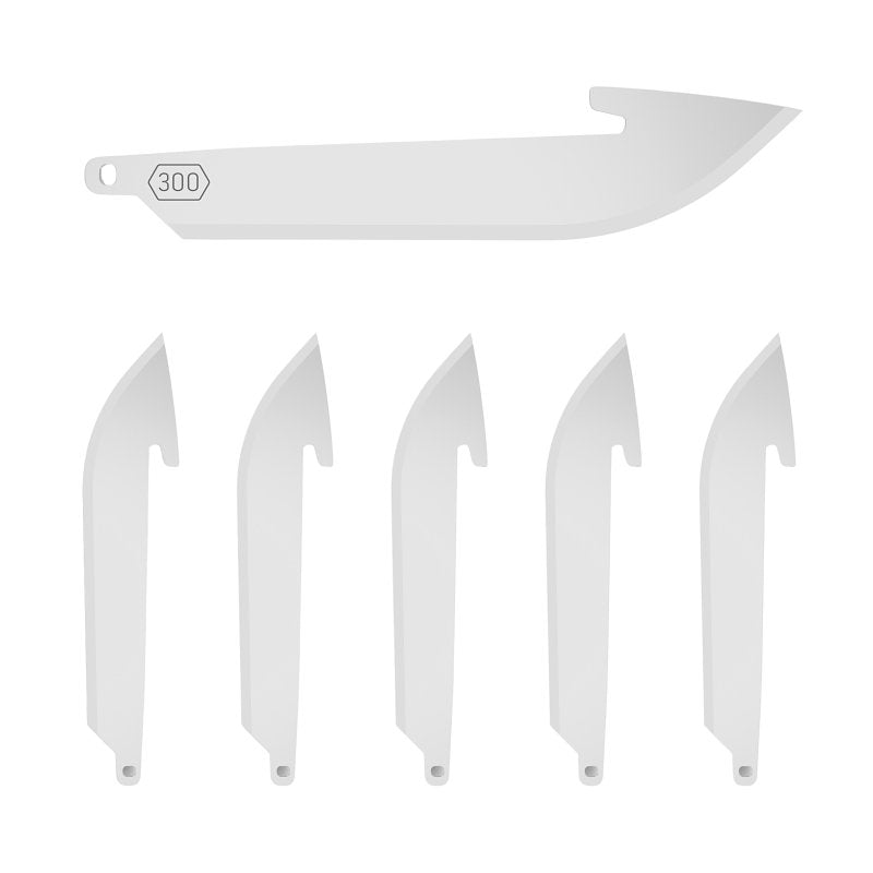 OUTDOOR EDGE CUTLERY Outdoor Edge Razorsafe Series RR30-6 Replacement Razor Blade Set, 3 in L, Stainless Steel