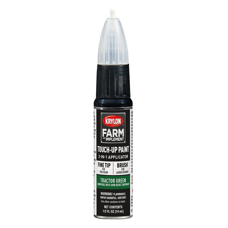 KRYLON PRODUCTS Krylon Farm & Implement Series K02051000 Touch-Up Paint Pen, Fine Tip, Tractor Green, Works on: Metal