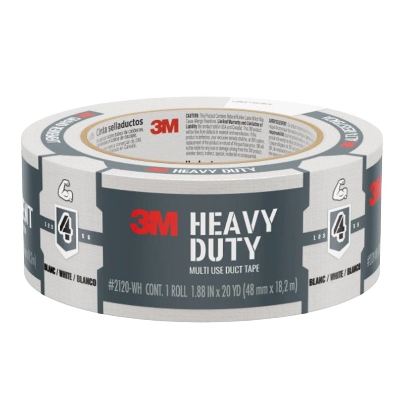 3M 3M 2120-WH Duct Tape, Heavy-Duty, 20 yd L, 1.88 in W, White