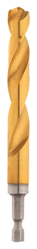 MILWAUKEE Milwaukee SHOCKWAVE 48-89-4629 Impact Drill Bit, 1/2 in Dia, 5.12 in OAL, Twist Flute, 1/4 in Dia Shank, Hex Shank TOOLS MILWAUKEE