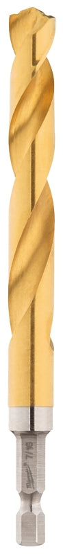 MILWAUKEE Milwaukee SHOCKWAVE Impact Duty 48-89-4625 Impact-Duty Drill Bit, 7/16 in Dia, 4.92 in OAL, 1/4 in Dia Shank, Hex Shank TOOLS MILWAUKEE