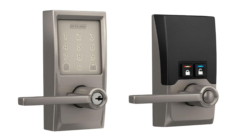 SCHLAGE LOCK Schlage Encode FE789WBV CEN 619 L Smart Wi-Fi Lever With Century Trim, Satin Nickel, Commercial, 1 Grade, Yes ELECTRICAL SCHLAGE LOCK