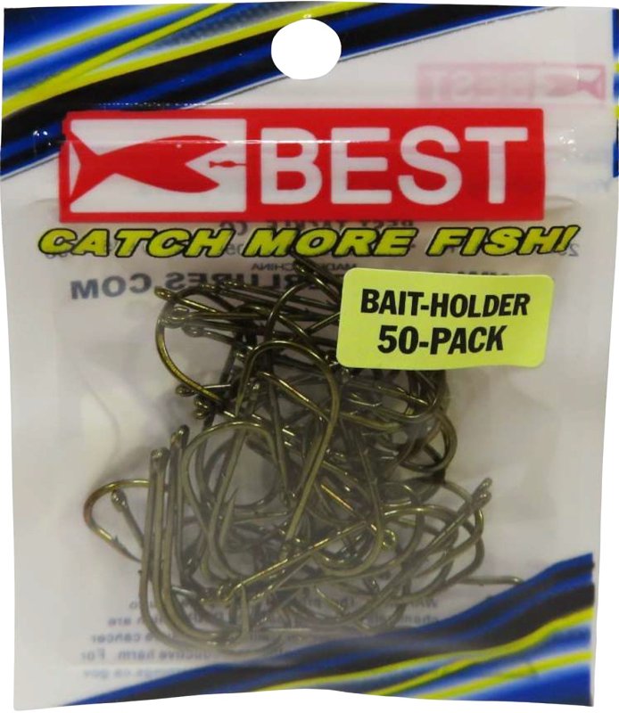 GSM Stopper Lures Best Series KE-BST-BH-BB50-4 Bait Holder Hook, Bronze APPLIANCES & ELECTRONICS GSM