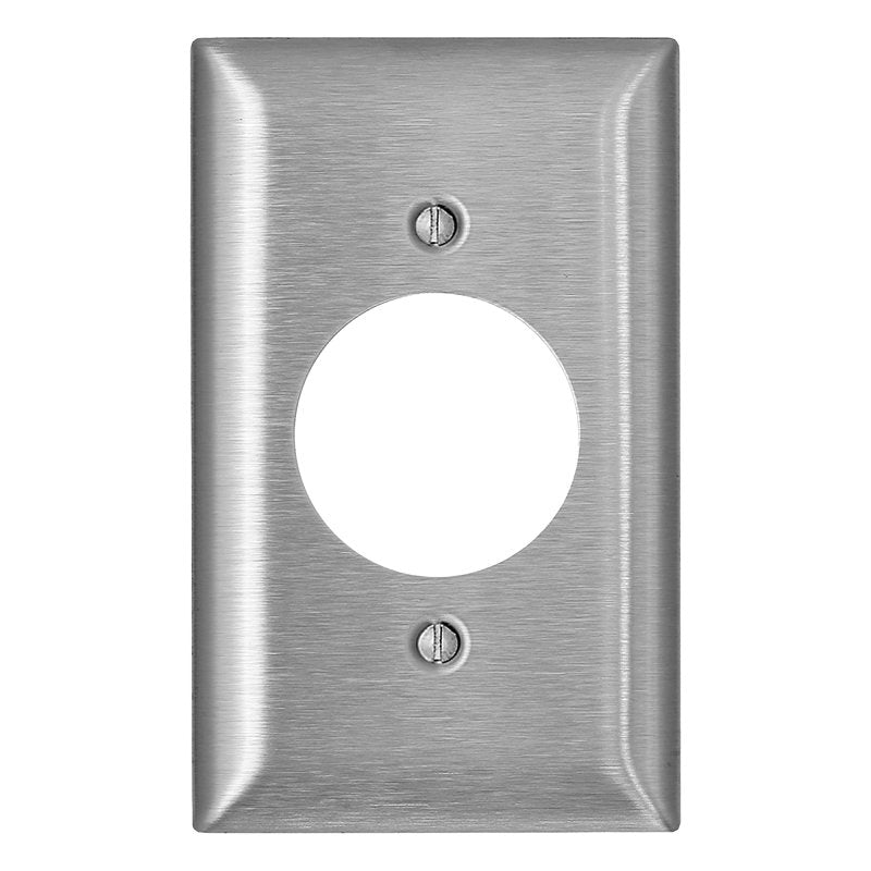 LEVITON Leviton C SL721 Series Opening Wallplate, Magnetic, Toggle, 4.54 in L, 2.79 in W, Standard, 430 Stainless Steel