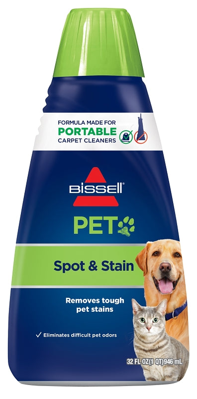 BISSELL Bissell 74R7 Pet Stain and Odor Remover, Liquid, Characteristic Fragrance, 32 oz, Bottle