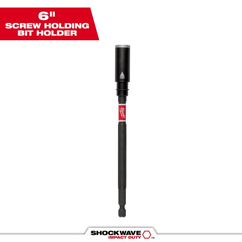 MILWAUKEE Milwaukee SHOCKWAVE 48-32-7904 Bit Holder, Shock Zone Shank, Rare Earth Magnet/S2 Steel