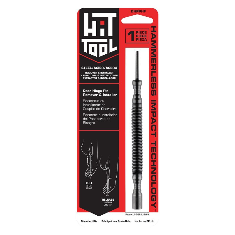 HIT TOOL Hit Tool DHPPHF Door Hinge Pin Remover and Installer, Steel, Black, Unfinished TOOLS HIT TOOL