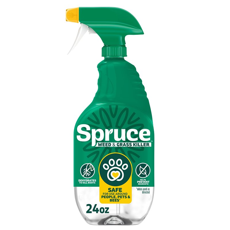 SPRUCE Spruce 810121300418 Weed and Grass Killer, Liquid, Spray Application, 24 oz Bottle LAWN & GARDEN SPRUCE