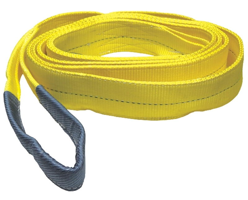 ANCRA Ancra 20-EE2-9803X12 Lifting Sling, 3 in W, 12 ft L, 2-Ply, 8800 lb Vertical Hitch, Polyester, Gray