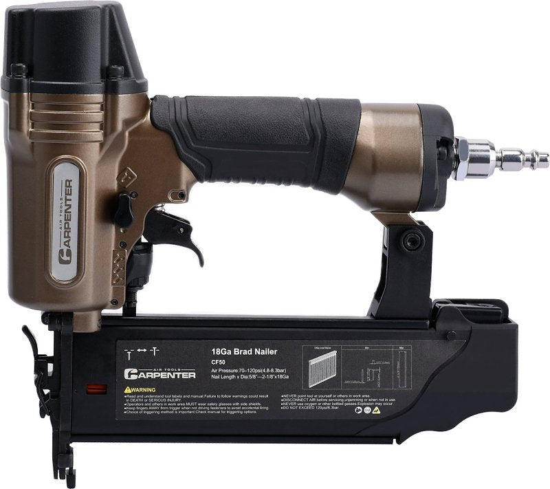 CARPENTER AIR TOOLS Carpenter Air Tools CF50 Brad Nailer, 100 Magazine, Strip Collation, 5/8 to 2-1/8 in Fastener TOOLS CARPENTER AIR TOOLS