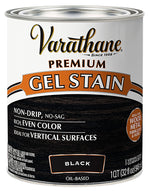 VARATHANE Varathane 358176 Premium Stain, Black, Gel, Paste, 1 qt PAINT VARATHANE